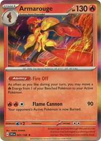 Armarouge 041 198 (041/198) - SV01: Scarlet & Violet Base Set