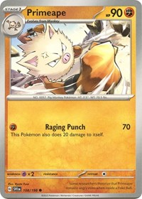 Primeape (108/198) - SV01: Scarlet & Violet Base Set