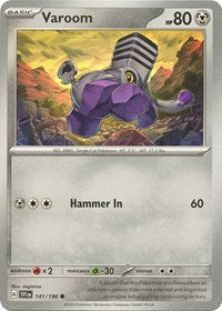 Varoom 141 198 (141/198) - SV01: Scarlet & Violet Base Set