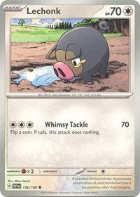 Lechonk 156 198 (156/198) - SV01: Scarlet & Violet Base Set
