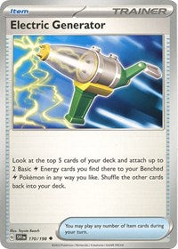 Electric Generator (170/198) - SV01: Scarlet & Violet Base Set