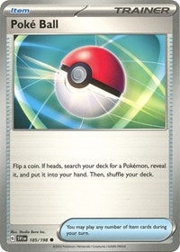 Poke Ball (185/198) - SV01: Scarlet & Violet Base Set