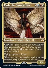 Kasla the Broken Halo Display Commander Thick Stock (137) - Commander: March of the Machine