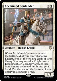 Acclaimed Contender (166) - Commander: March of the Machine