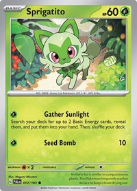 Sprigatito 012 193 (012/193) - SV02: Paldea Evolved