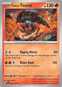 Paldean Tauros 028 193 (028/193) - SV02: Paldea Evolved