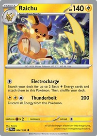 Raichu 064 193 (064/193) - SV02: Paldea Evolved