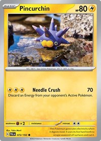 Pincurchin 072 193 (072/193) - SV02: Paldea Evolved