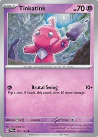 Tinkatink 102 193 (102/193) - SV02: Paldea Evolved