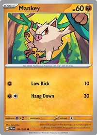 Mankey (106/193) - SV02: Paldea Evolved