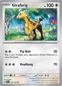 Girafarig (154/193) - SV02: Paldea Evolved