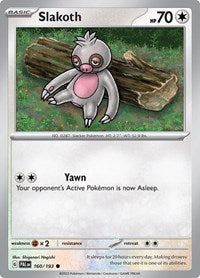 Slakoth (160/193) - SV02: Paldea Evolved