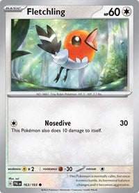 Fletchling (163/193) - SV02: Paldea Evolved
