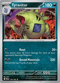 Tyranitar 135 193 (135/193) - SV02: Paldea Evolved