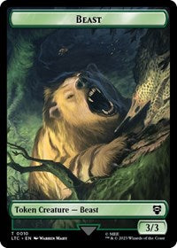 Beast Treefolk Double Sided Token (10//13) - Commander: The Lord of the Rings: Tales of Middle-earth