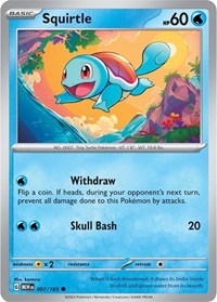 Squirtle 007 165 (007/165) - SV: Scarlet & Violet 151