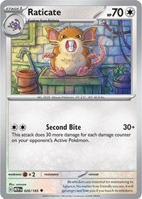 Raticate (020/165) - SV: Scarlet & Violet 151