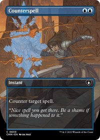 Counterspell Borderless (630) - Commander Masters