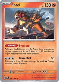 Entei (030/197) - SV03: Obsidian Flames