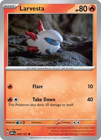 Larvesta (040/197) - SV03: Obsidian Flames
