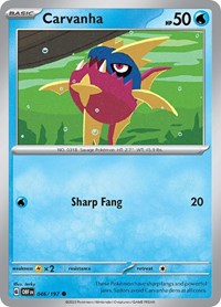 Carvanha (046/197) - SV03: Obsidian Flames