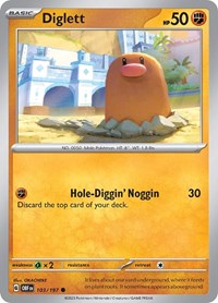 Diglett (103/197) - SV03: Obsidian Flames