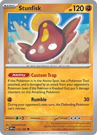 Stunfisk (112/197) - SV03: Obsidian Flames
