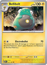 Bellibolt 077 197 (077/197) - SV03: Obsidian Flames