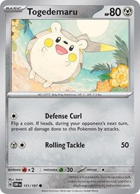Togedemaru (151/197) - SV03: Obsidian Flames