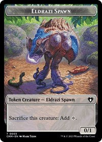 Eldrazi Spawn Dragon Egg Double Sided Token (3 // 22) - Commander Masters