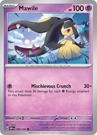 Mawile 089 197 (089/197) - SV03: Obsidian Flames