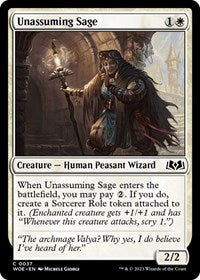 Unassuming Sage (37) - Wilds of Eldraine