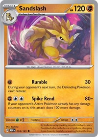 Sandslash (028/165) - SV: Scarlet & Violet 151