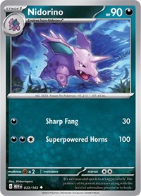 Nidorino (033/165) - SV: Scarlet & Violet 151