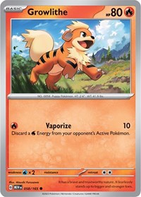 Growlithe (058/165) - SV: Scarlet & Violet 151