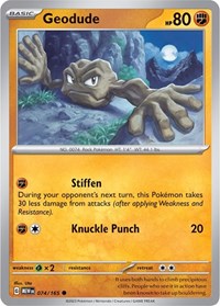 Geodude (074/165) - SV: Scarlet & Violet 151