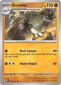 Graveler (075/165) - SV: Scarlet & Violet 151