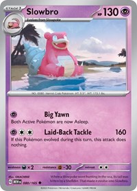Slowbro (080/165) - SV: Scarlet & Violet 151