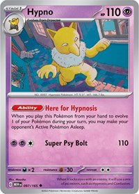 Hypno (097/165) - SV: Scarlet & Violet 151