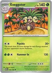 Exeggutor (103/165) - SV: Scarlet & Violet 151