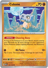 Cubone (104/165) - SV: Scarlet & Violet 151