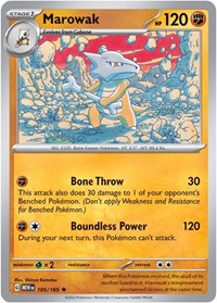 Marowak (105/165) - SV: Scarlet & Violet 151
