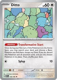 Ditto (132/165) - SV: Scarlet & Violet 151