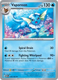 Vaporeon (134/165) - SV: Scarlet & Violet 151