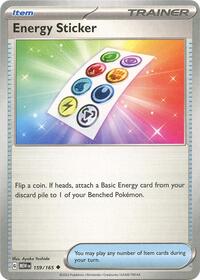 Energy Sticker (159/165) - SV: Scarlet & Violet 151