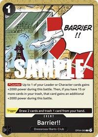 Barrier (OP04-095) - Kingdoms of Intrigue