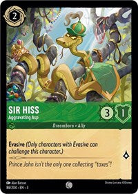 Sir Hiss - Aggravating Asp (86/204) - Into the Inklands
