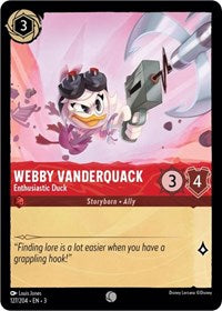 Webby Vanderquack - Enthusiastic Duck (127/204) - Into the Inklands