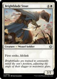 Brightblade Stoat (4) - Bloomburrow