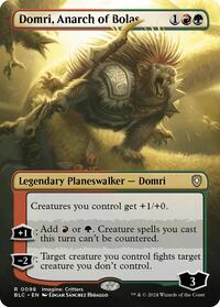 Domri Anarch of Bolas Borderless (98) - Commander: Bloomburrow